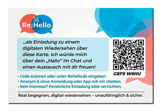 ReHello Karte hinten
